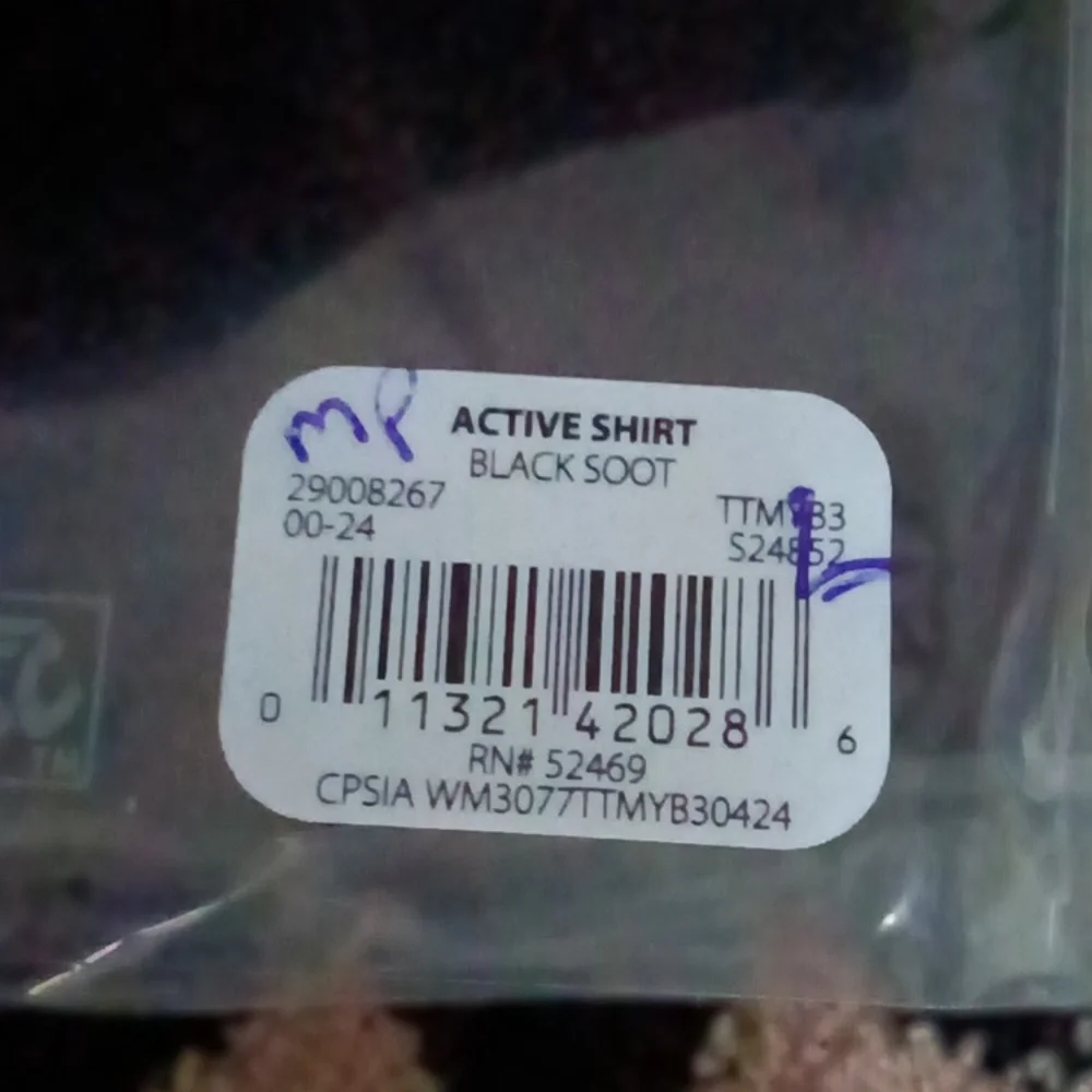 Time And Tru Black Maternity V-Neck Soft Comfortable Side Shirring T-Shirt - Picture 7 of 7